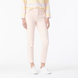 J Crew Cameron Slim Crop Pant Subtle Pink 12